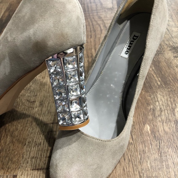 Dune London Diamante Concessions Crystal Suede Hee - Picture 2 of 8